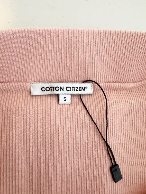Cotton Citizen Melbourne Midi Skirt Small Pink Side Slit Night Out Minimalist - Image 6