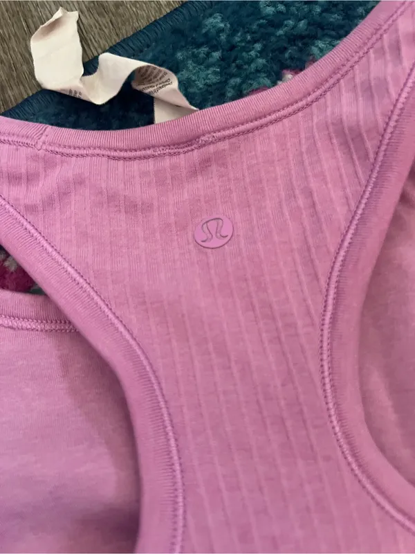 Lululemon Pink Ribbed Tank Top - Women’s Sleeveless Crop - Image 7