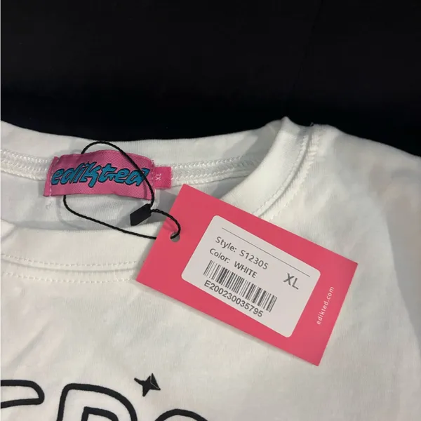 Edikted NWT! Zero Gravity White Crop Tee - Image 3