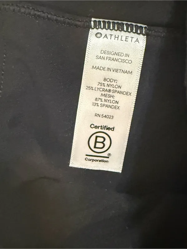 Athleta Black High-Rise Cropped Leggings with Ruched Calf - Image 7
