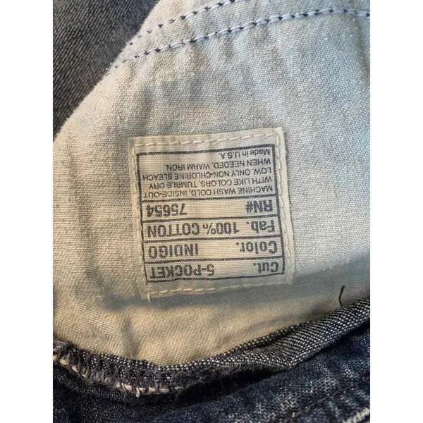 Abercrombie & Fitch Button Fly Jeans Women's 33x31 Blue Denim Wide Leg‎ USA VTG - Image 10