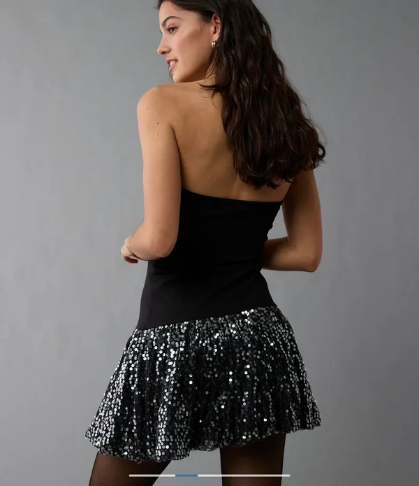 American Eagle Black Mini Dress - Image 3