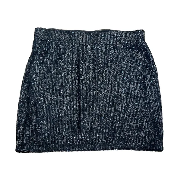Only Women’s Sequin Black Mini Skirt - Image 2