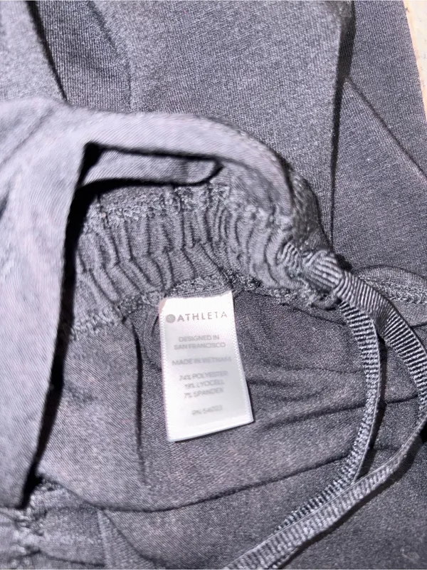 Athleta Black Racerback Ruched Tank XS - Image 3