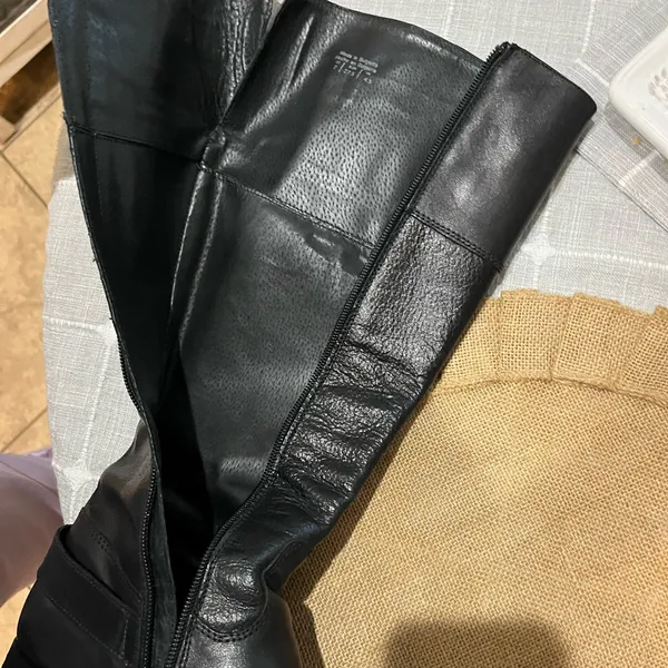Aldo Black Leather Knee-High Boots sz 7 - Image 10