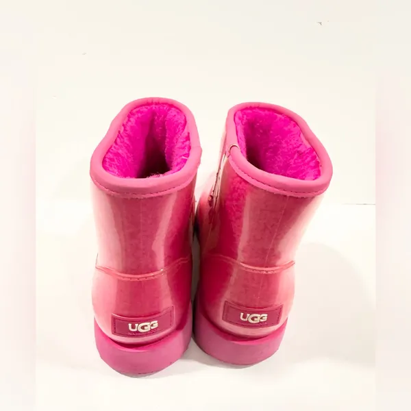 UGG Pink Clear Mini Boots Women’s 7 Waterproof Shearling Cozy Winter - Image 5