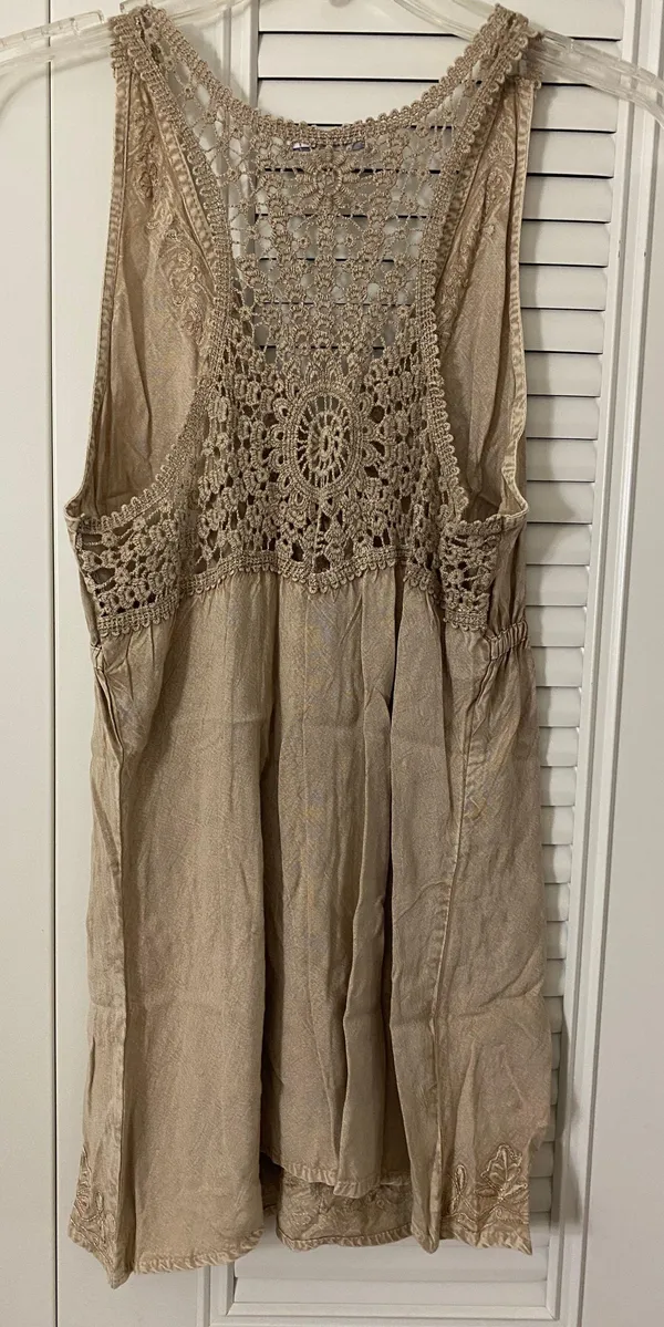 Boho Tank Top Tan - Image 2