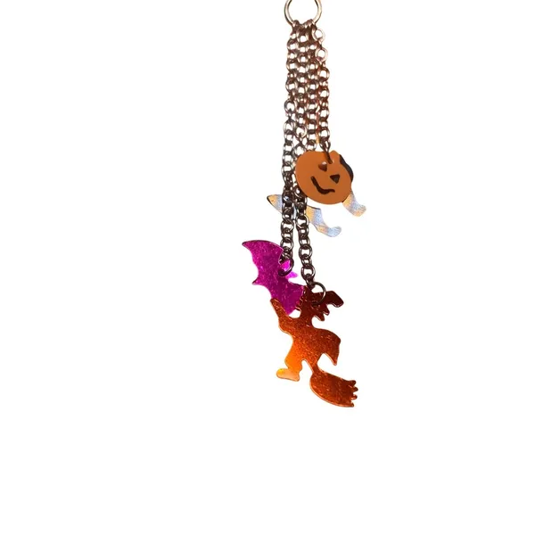 Halloween‎ Witch Bat Ghost Pumpkin Dangle Earrings - Image 4