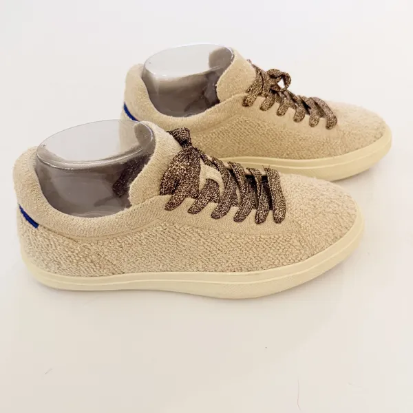 Rothy's RSO2 Sneakers in Honeybun Bouclé ‎ Women's 7.5 Low Top Shoes Metallic - Image 6