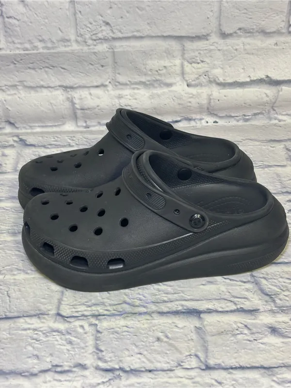 Classic Crocs Mega Crush Platform Slip On Clogs Sandals W9 M7 Black - Image 2