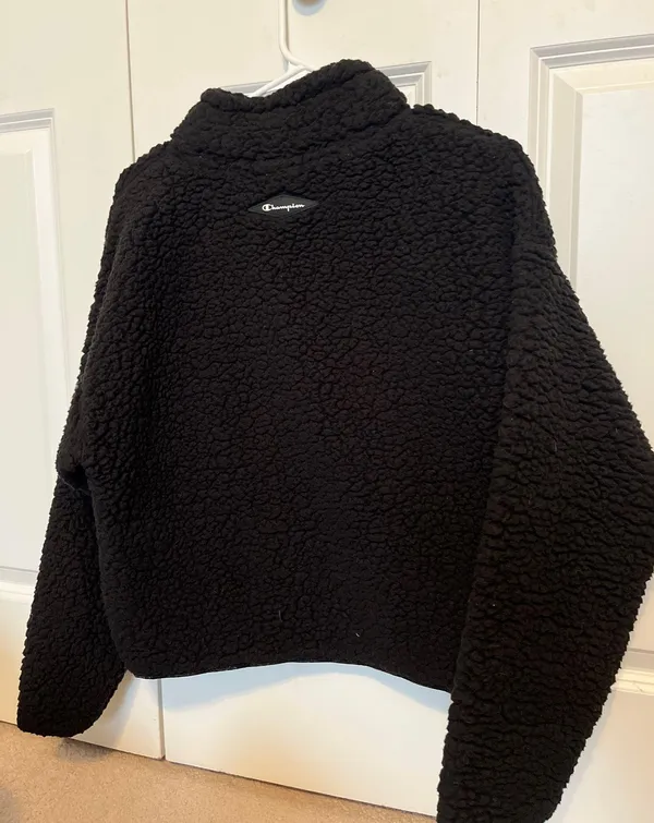 Champion Black Sherpa Quarter Zip - Image 4