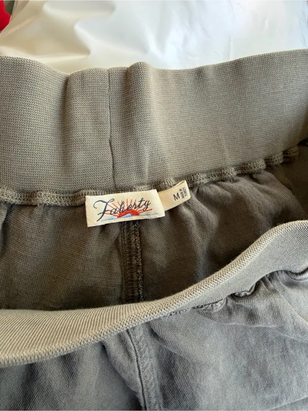 Faherty Arlie Shorts Pull On Linen Blend Olive Green Womens Size Medium - Image 5