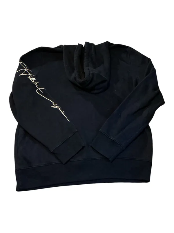 Hollister Must-Have Collection Black Pullover Hoodie Men's Large Embroidered Script - Image 2
