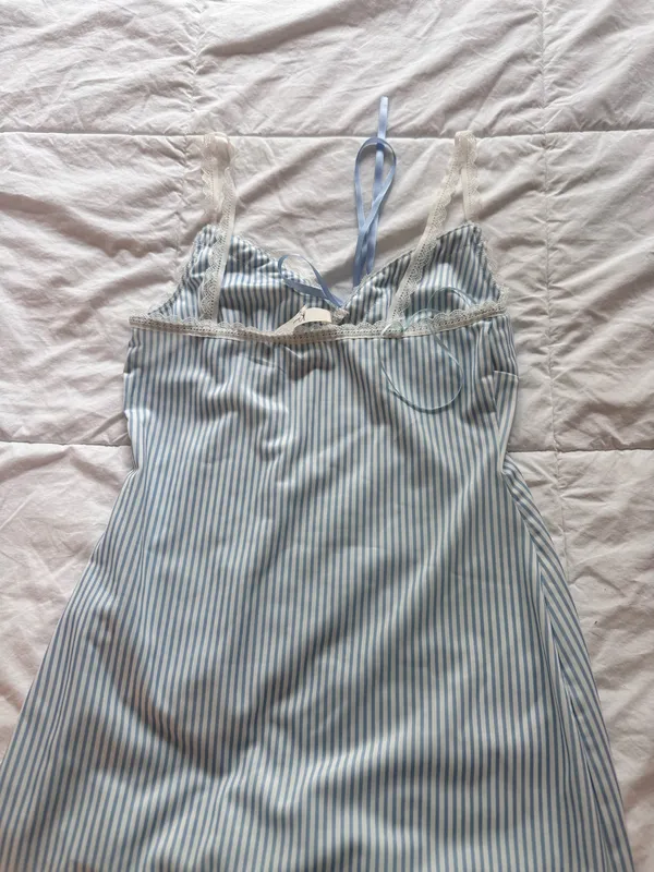 Striped blue dress Size XS - Image 3