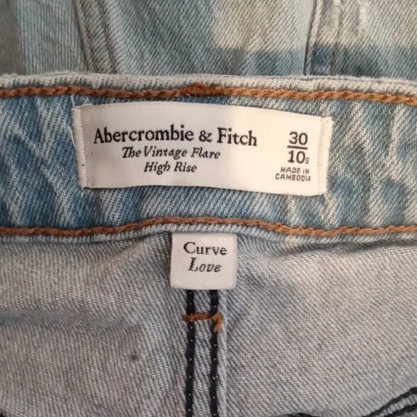 Abercrombie& Fitch The Vintage Flare High Rise Curve Love Womens 30 - Image 2