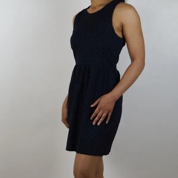 J.‎ Crew Velvet Polkadot Sleeveless Babydoll Dress - Image 4