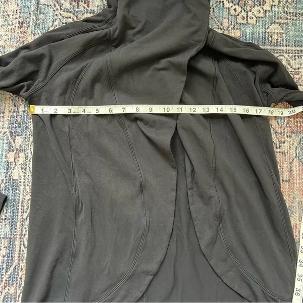 Lululemon Rulu Rally Wrap Long Sleeve Jacket Top Size 4 Black - Image 11