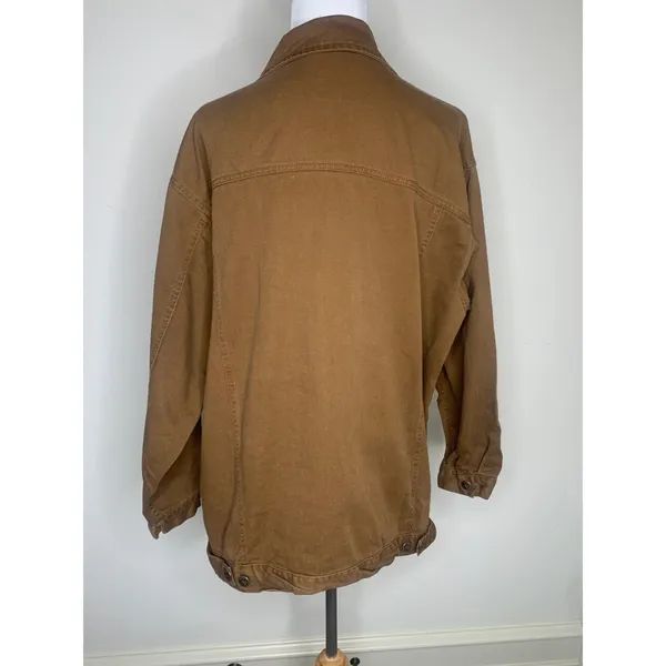 Brown Vintage Barn Coat Sz Large Hunters Run 100% Cotton - Image 3