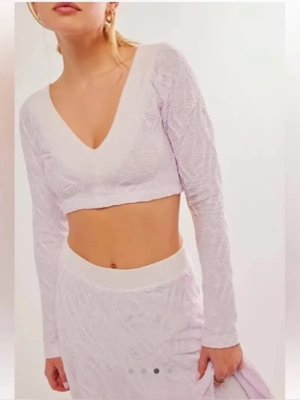 Free People Oakley Skirt Set in Lilac XL - Image 3