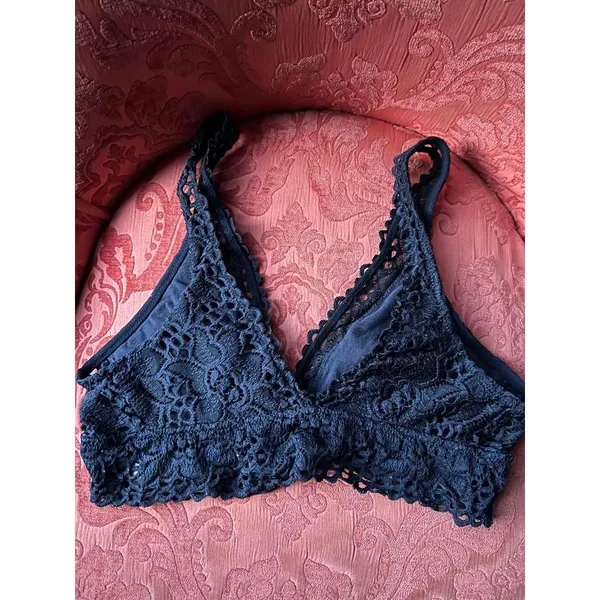 Aerie Chic Navy Lace Bralette size Medium - Image 2