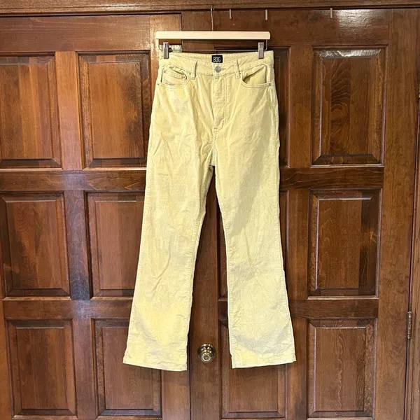 BDG Urban Outfitters Butter‎ Yellow Corduroy Mom High-Rise Pants Size 28 - Image 2