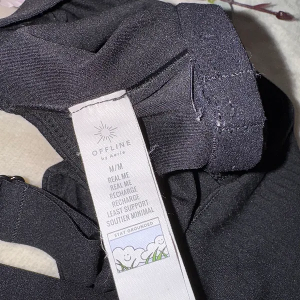 Aerie Offline Black Ribbed Bra Top - Image 15