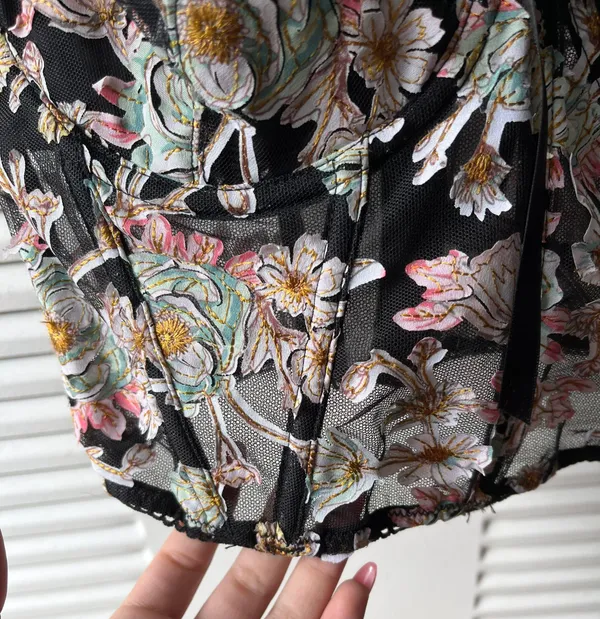 Victoria's Secret Floral Corset - Image 3