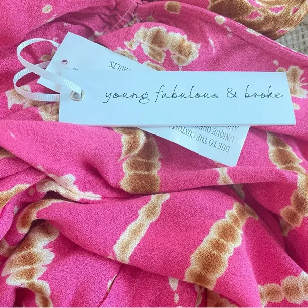 Young Fabulous & Broke Boho Pink Printed Maxi Dress - Image 5