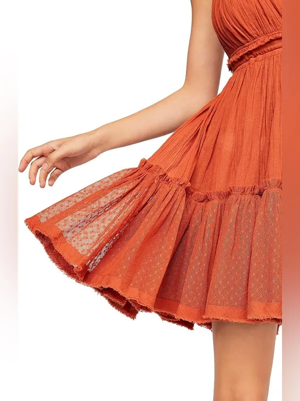 R.Vivimos Womens Summer Halter Deep V-Neck Mini Dress college gameday football M - Image 3