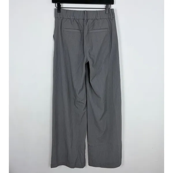 American Eagle‎ Stretch Poppy Trouser Pleated Wide Leg Pants Career Size 000 - Image 6