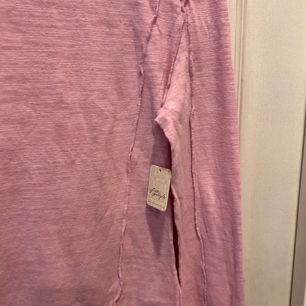 NWT Free People We The Free Blush Lilac‎ Everyday Layering Turtleneck Top L Pink - Image 2