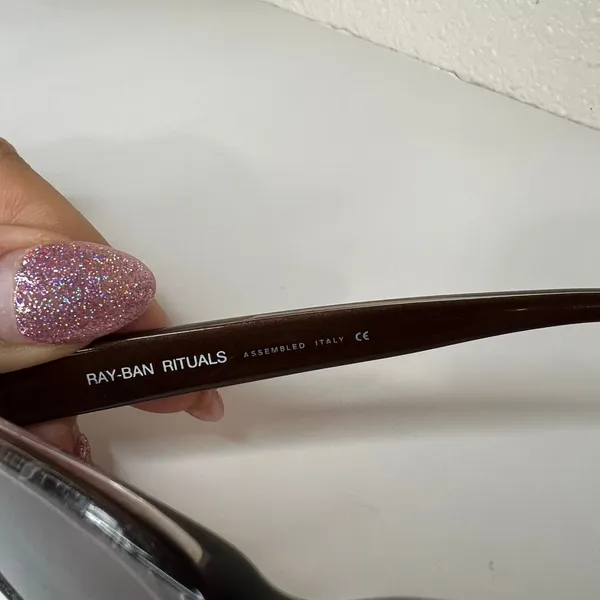 Ray-ban Rituals RB2043 W3068 Brown Cat Eye Y2K FRAMES - Vintage 90s PRESCRIPTION - Image 4