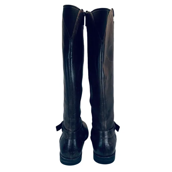 Cole‎ Haan Nike Air Riding Boots Women's 7.5B Brown Leather Equestrian Chic - Image 5