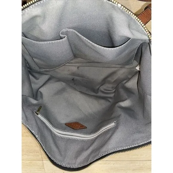 Fossil Rachel Leather Tote‎ Handbag Black/Brown Purse Shoulder Bag MSRP $230 - Image 4
