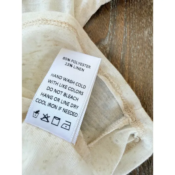 NWOT Sage The Label Short‎ Sleeve Tee Women's Cream Size Medium - Image 6