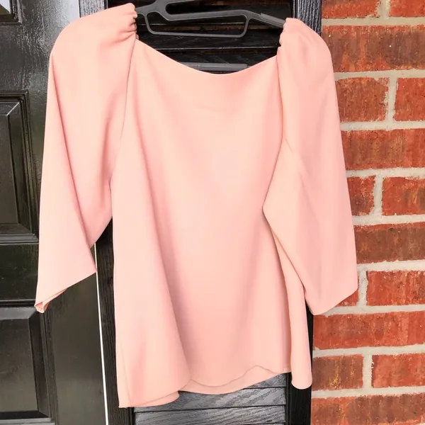 Ann Taylor 3/4 Sleeve Pink Blouse Top S - Image 7