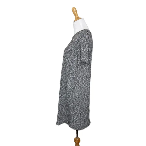 Abercrombie & Fitch Sweater Dress Gray Grey Scoop Neck Ribbed Size Medium - Image 2