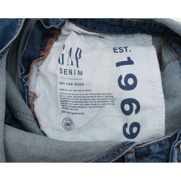 Gap Maternity Denim Overalls Medium Wash Stretch Cotton Blue Size S Small‎ - Image 3