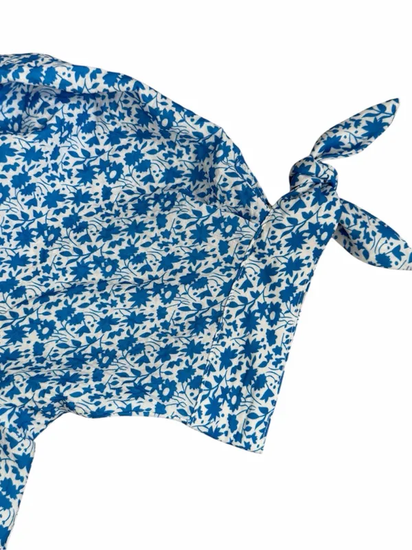 Hyacinth house Blue Floral Tie-Sleeve Dress - Tuckernuck - Image 4