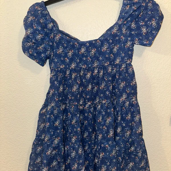 Altard State‎ Floral Tiered Babydoll Mini Dress Puff Sleeve Cottagecore Dress - Image 4