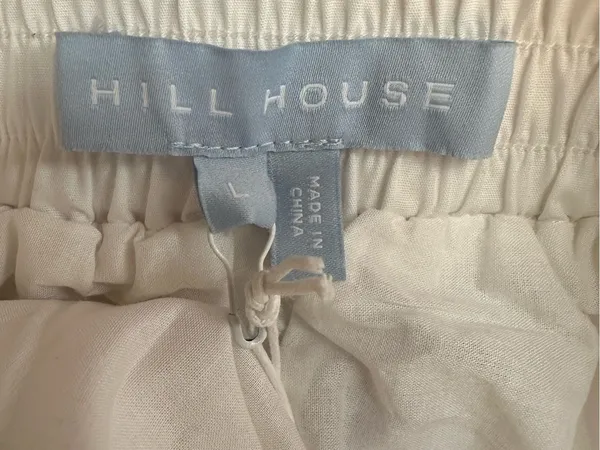 Hill House The Amal Skort White Eyelet Cotton Womens Large New With Tag - Image 6
