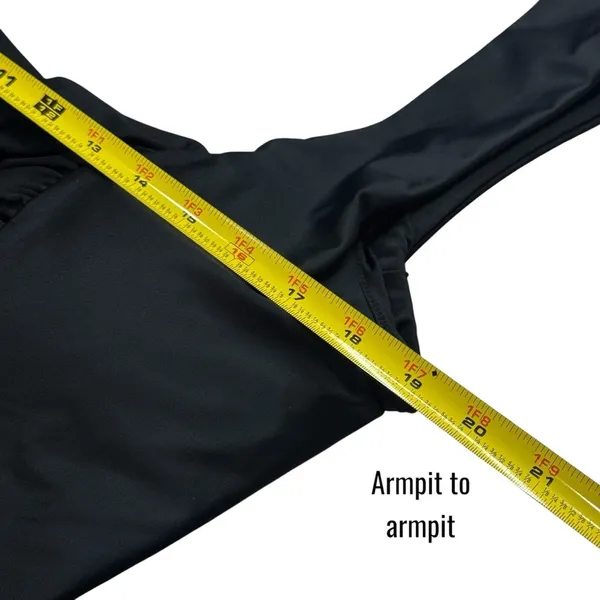 NEW J. Crew Black Ruched Square Neck One Piece‎ Swimsuit Resort Beach Size 22 - Image 10