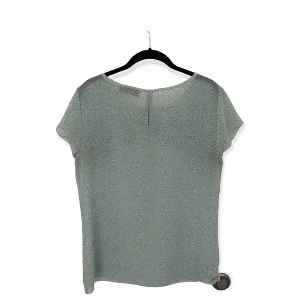 Ann Taylor LOFT Women’s Size S Semi-Sheer Ruffle Blouse Short Sleeve Top - Image 3