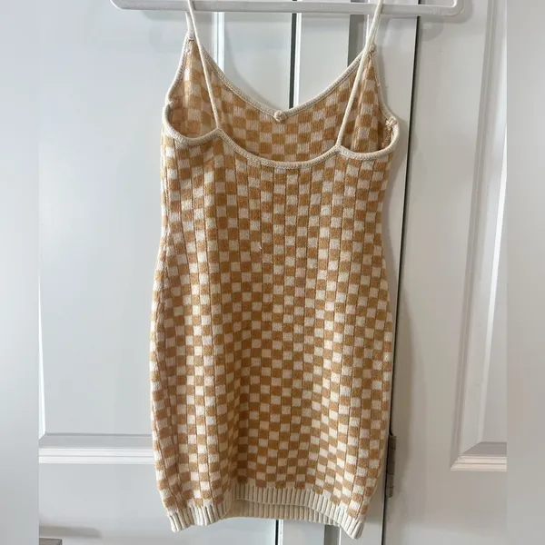 EMORY PARK Yara Wool Blend Checkered Mini Sweater Tank Dress | Small‌‌‌‌‌‌‌ - Image 7