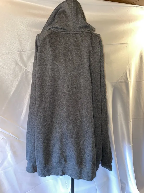 The North Face womens Heather Gray Zip-Up Hoodie size XXL sweatshirt top - Image 6