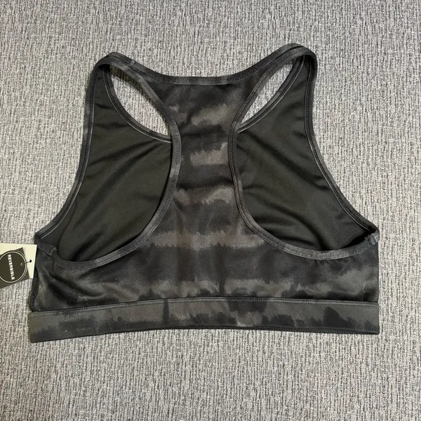 Ideology Tie Dye Black Sports Bra - Image 3