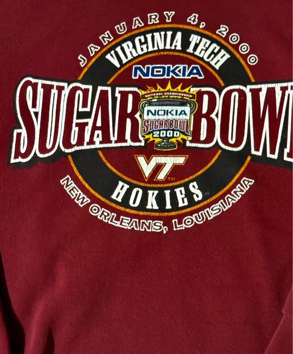 Virginia tech sweatshirt Red Size XXL - Image 2