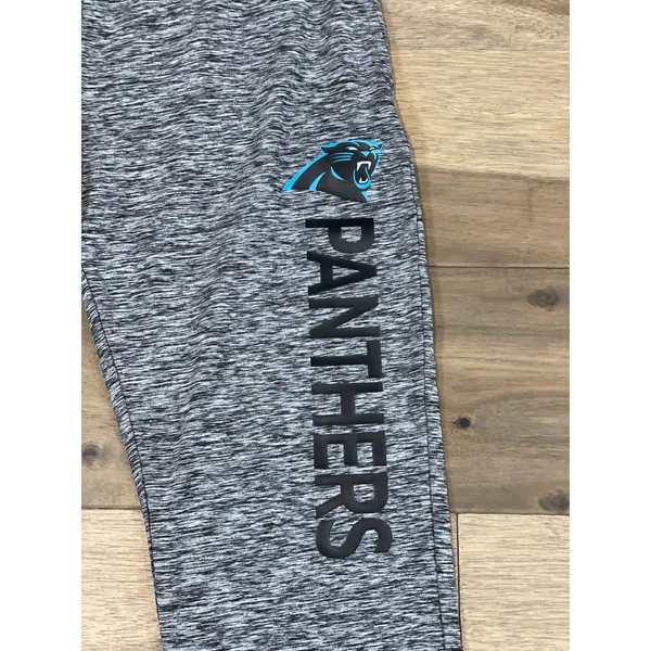 NFL Team Apparel Panthers Gray Athletic Sweatpants Womens Size M - Image 3