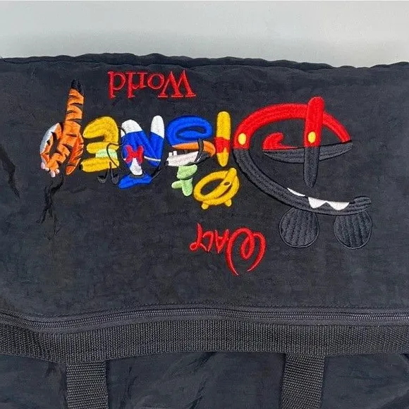 Disney Mickey Mouse Donald Pluto Goofy Winnie Pooh Tigger Embroidery Tote Bag - Image 2