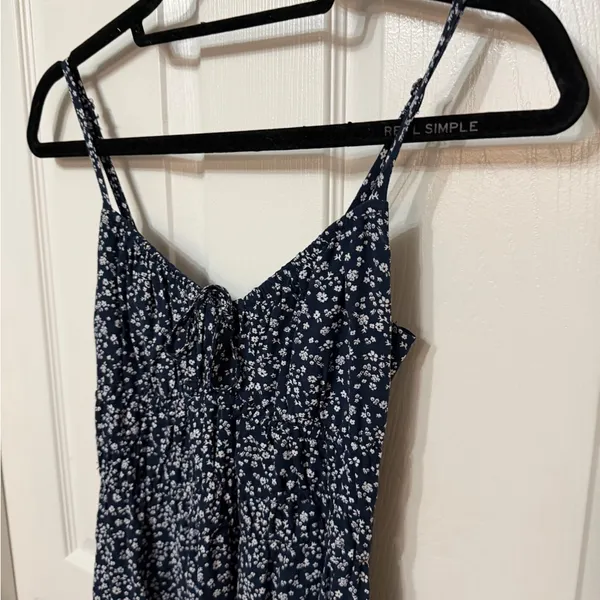HOLLISTER‎ channeled bodice midi dress floral print XS - Image 3